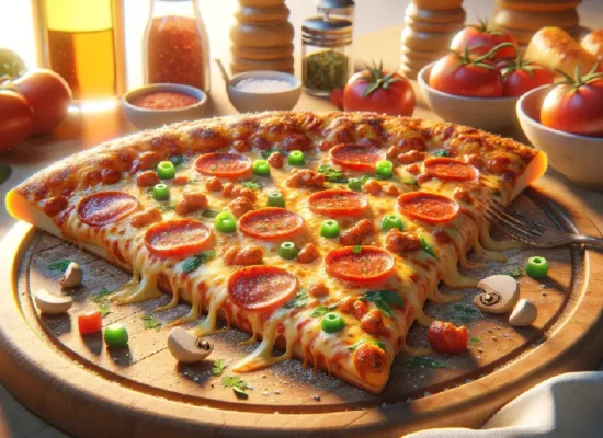 כמה קלוריות יש במשולש פיצה?