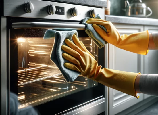 איך לנקות דלת תנור אפייה