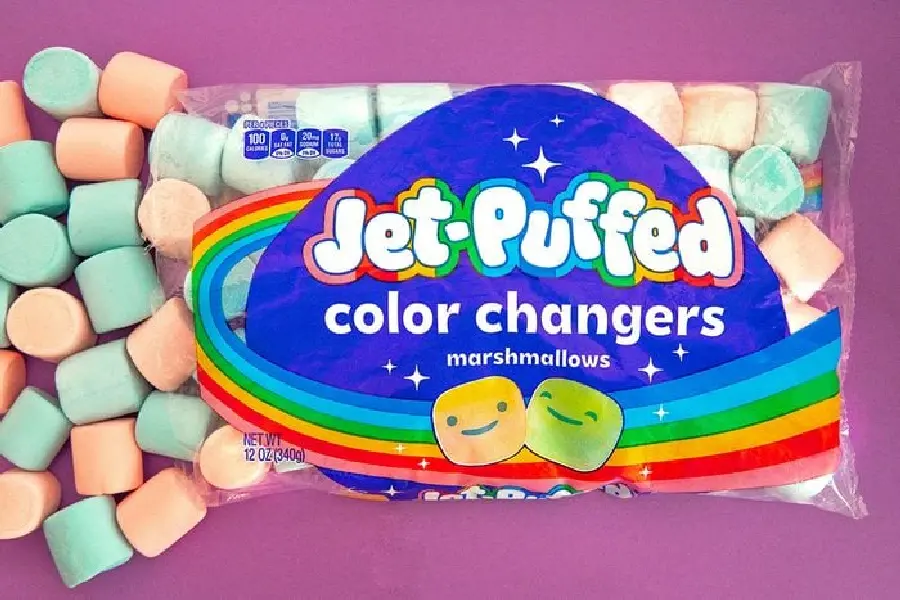מרשמלו Jet Puffed משנה צבע