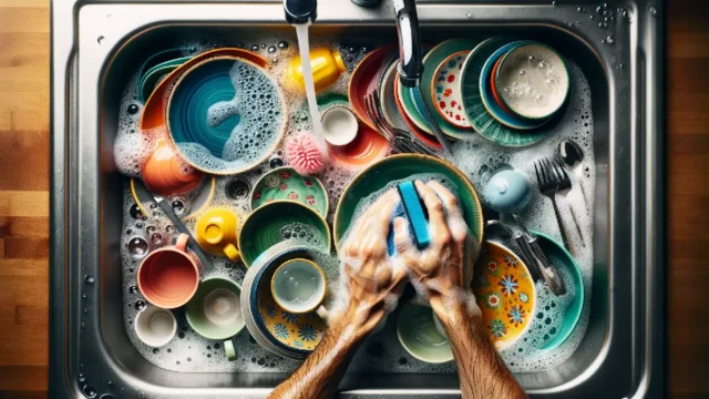 איך לשטוף כלים במהירות