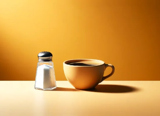 הוספת מלח לקפה להפחתת מרירות