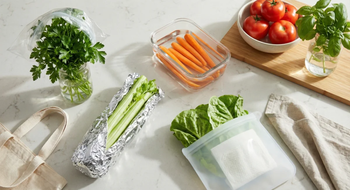 אחסון ירקות נכון במטבח