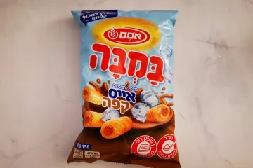 במבה במילוי אייס קפה להקפאה