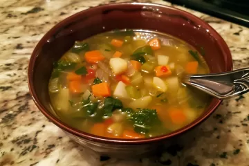 מרק ירקות לשבירת צום יום כיפור