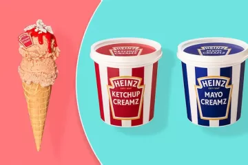 גלידה בטעם קטשופ ומיונז של היינץ